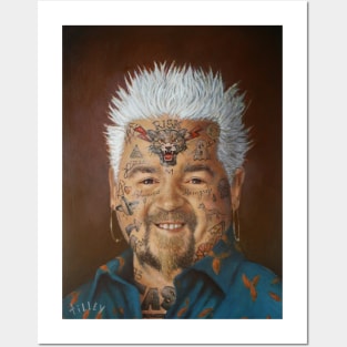 Flavor Town Explosion | Guy Fieri Face Tattoos & More | Magnet | Chipmunk Smile tattoos need a job randy Posters and Art